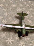 Yak-3 model in green camouflage with red star insignia on wings and tail – detail 8