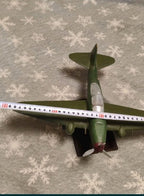 Soviet WWII airplane model close-up of broken propeller blades – detail 9