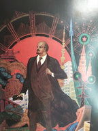 Palekh miniature art book spread from the life of Yuri Gagarin – detail 7
