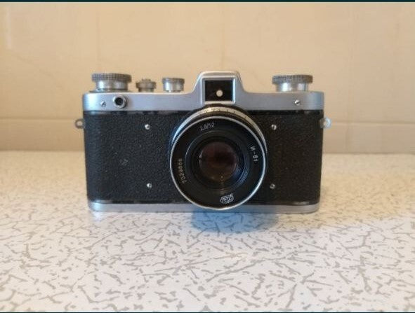 Zarya Soviet 35mm film camera from the FED plant with Industar-26M 2.8/52 lens