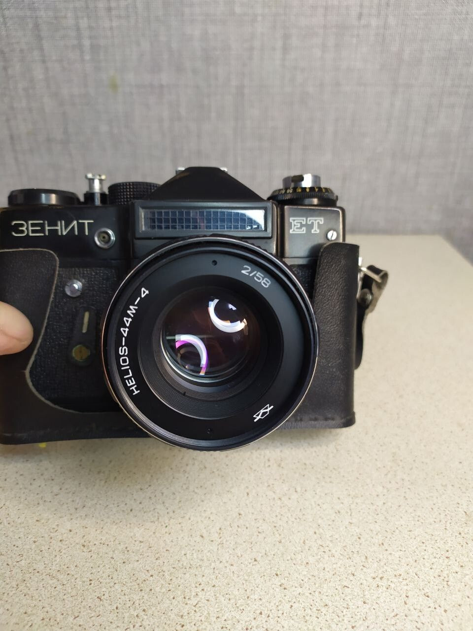 Helios 44M-4 2/58 lens on a Soviet M42 mount camera