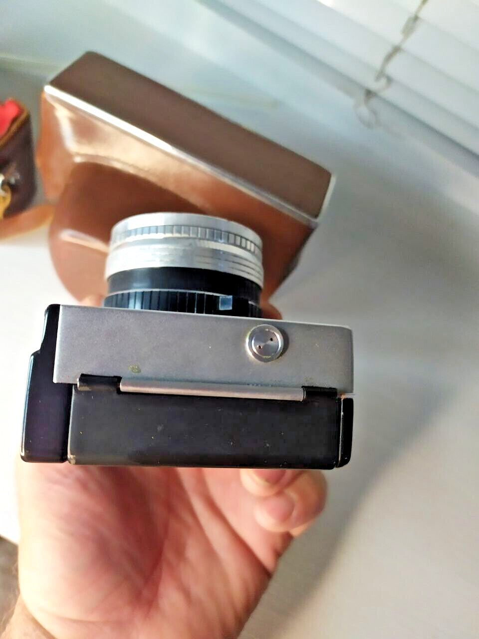 Vintage Zorki 11 camera with selenium light meter around the lens – detail 5