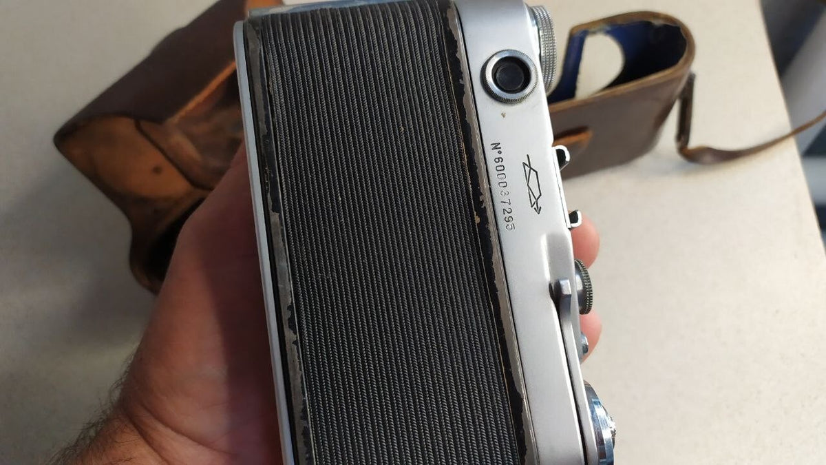 Soviet Zorki camera body with brassing on the edges – detail 5