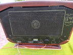 Vintage Soviet vacuum tube radio with illuminated frequency scale – detail 14